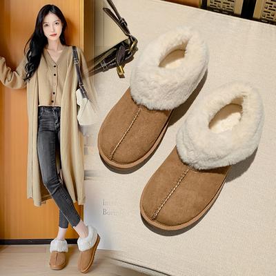 Weiwei Girls 2913-2 Thick-soled Fur Integrated Snow Boots Women Wear Velvet Thickened Short Boots In Winter