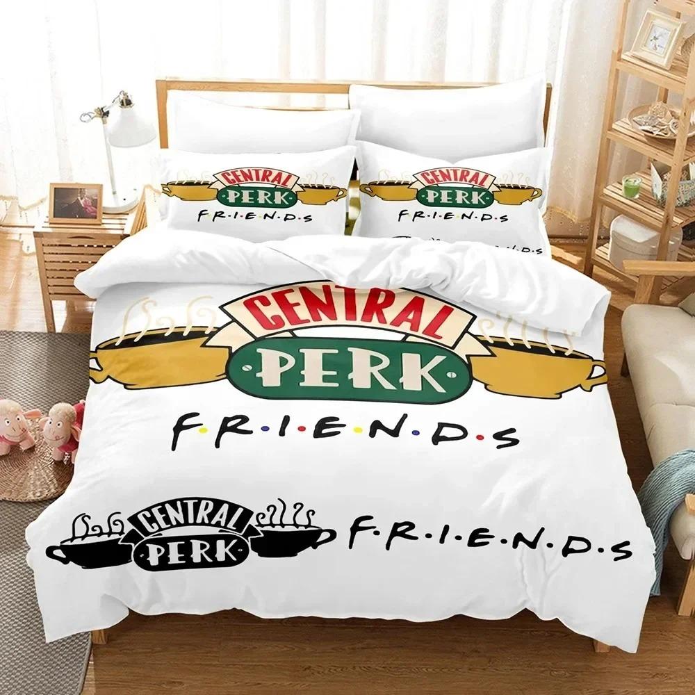 Comforter 3D Print Friends Tv Movie Bedding Set Bedroom Soft Modern S Comefortable Kids And
