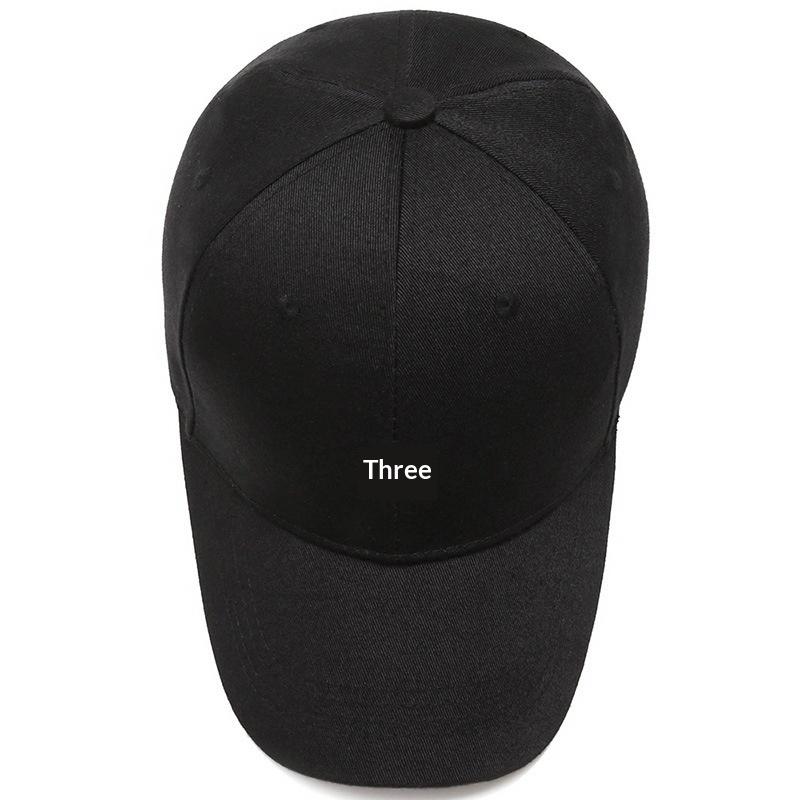 Hat Trendy Simple Three Horizontal Bars Summer Baseball Men Women'S Fashion Leisure Sunshade Cap
