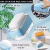 Multifunctional Soap Box Bathroom Roller Brush Type Soap Dish Holder Laundry Soap Drain Box Non-slip Foam Bubbler For Washing