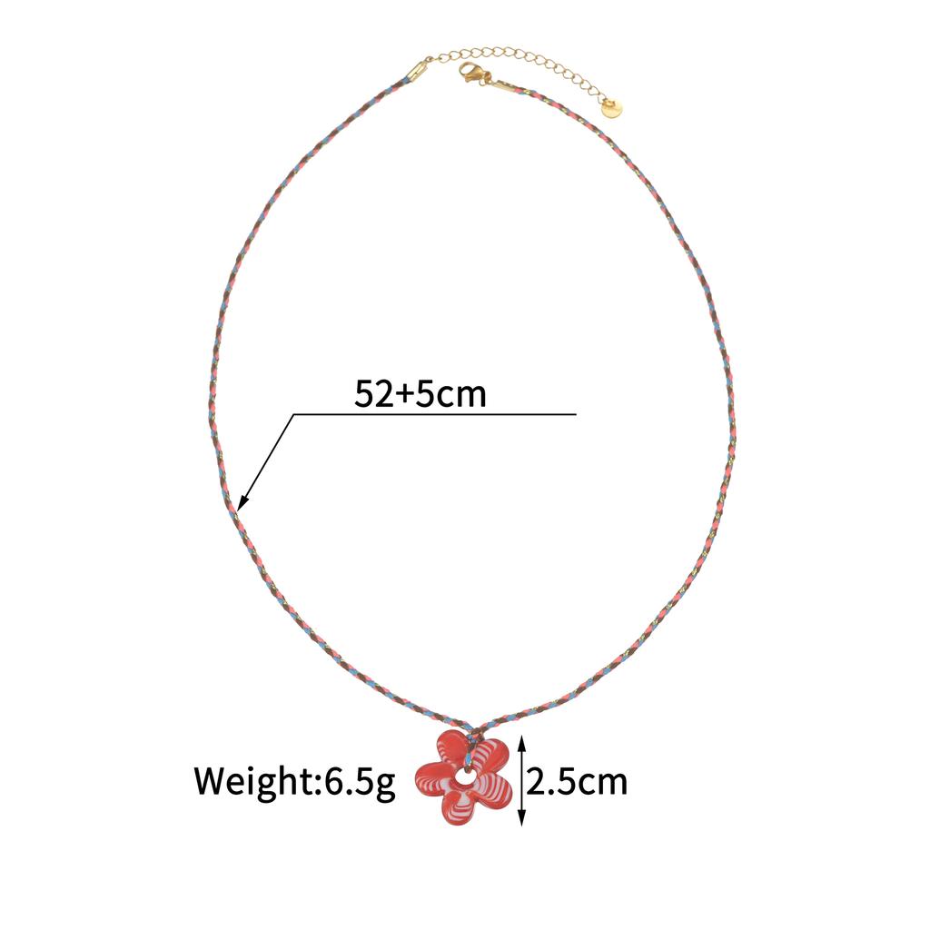 Atoztide Moda Collar con Colgante de Cereza para Mujer Acero Inoxidable Múltiples Estilos Perla de Imitación Cerámica Colgante Joyería Regalo