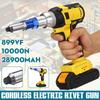 2.4-4.8mm Insert Nut Pull Riveting Tool  With LED Light Battery 18V Cordless Electric Rivet Nut Drill