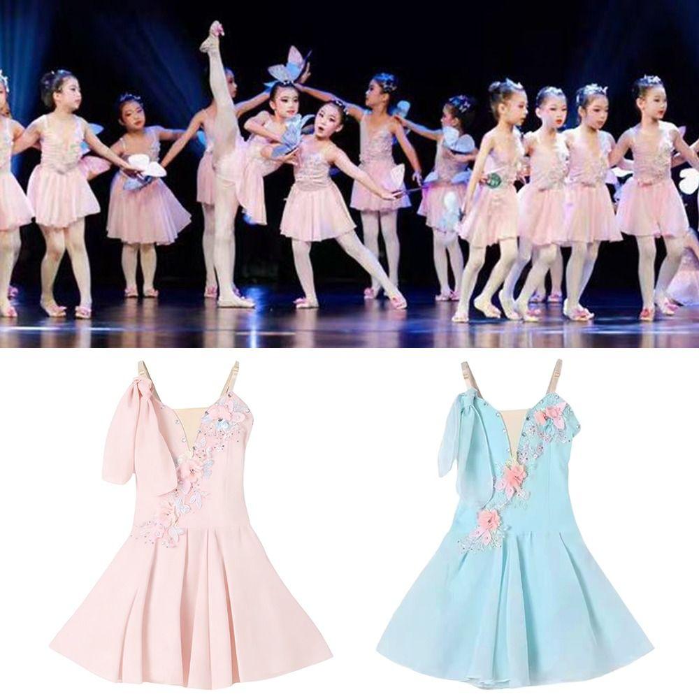 Chinese Sling Kids Ballet Dress Classical Leotard Performance Costume Princess Dress  Children