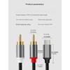 Type C To 2RCA Auditory Cable Clear Sound Wide Compatibility for Smartphones Tablets Laptops Connecting To Auditory