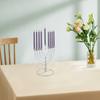 Table Je Candlestick Holder Hanukkah Decoration Menorah Golden Delicate Candelabra Menorah For Desk Cabinet Living Room