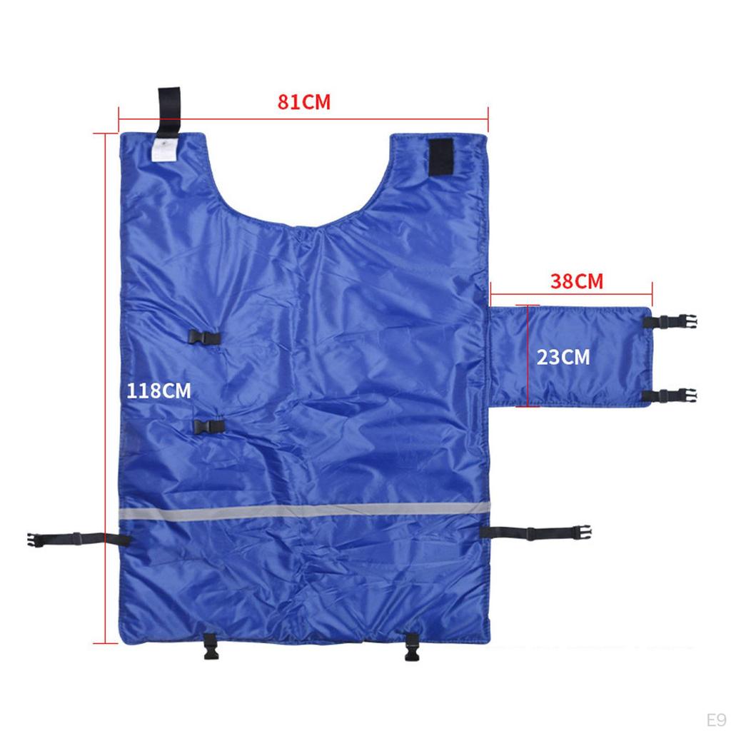 Calf Blankets, Heat Insulation Protector, Adjustable High Visibility Thick Winter Clothing,