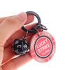 Ceramic Chip Lucky Dice Keychain Gaming Club Chip Pendant Multi Functional Round Chip Key Holder Pendant Keyring