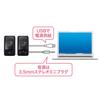 Sanwa Supply USB Powered Multimedia Speaker 4W Stereo Mini Jack Connection 3.5mm MM-SPL15UBK