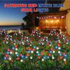 1/2/4PCS LED Red White Blue Star Solar Lights Outdoor Waterproof Fairy Atmosphere Night Light Independence Day 4th Of July Decor