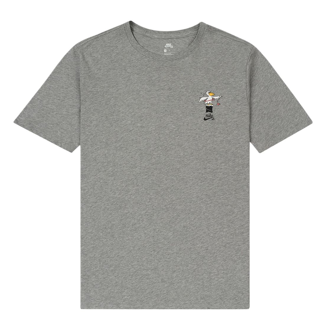 Nike SB Pelican Baumwolle Buchstabenprint Rundhals Kurzarm T-Shirt Herren Oberteile 912350-063 M gray