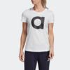 Adidas Neo Letter Print Sports Short Sleeve T-Shirt Women T-Shirts White DU0639