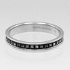 Boucheron Quatre Half Black Ring K18 White Gold #7.2(US Size) 4.5g Women Used