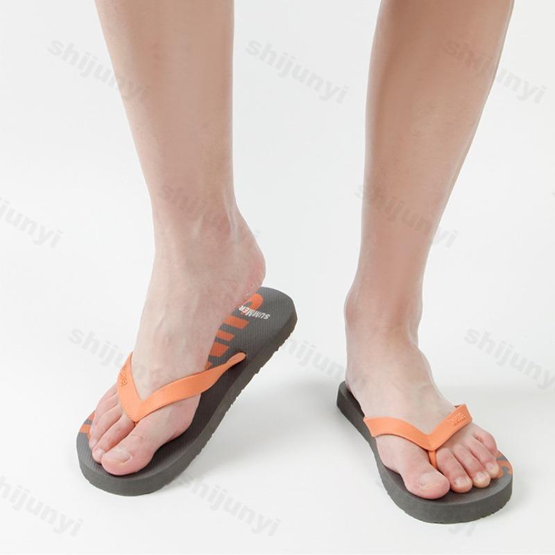 Fashion Men Slippers Flip Flops 2025 Summer Flat Shoes Non-slip Fashion Soft Trendy Open Toe Home Breathable Outdoor Men Beach Slippers