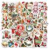 10/30/50PCS Cartoon Cute Romantic Christmas Stickers Retro DIY Scrapbook Laptop Waterproof Aesthetic Decoration Decals Toys
