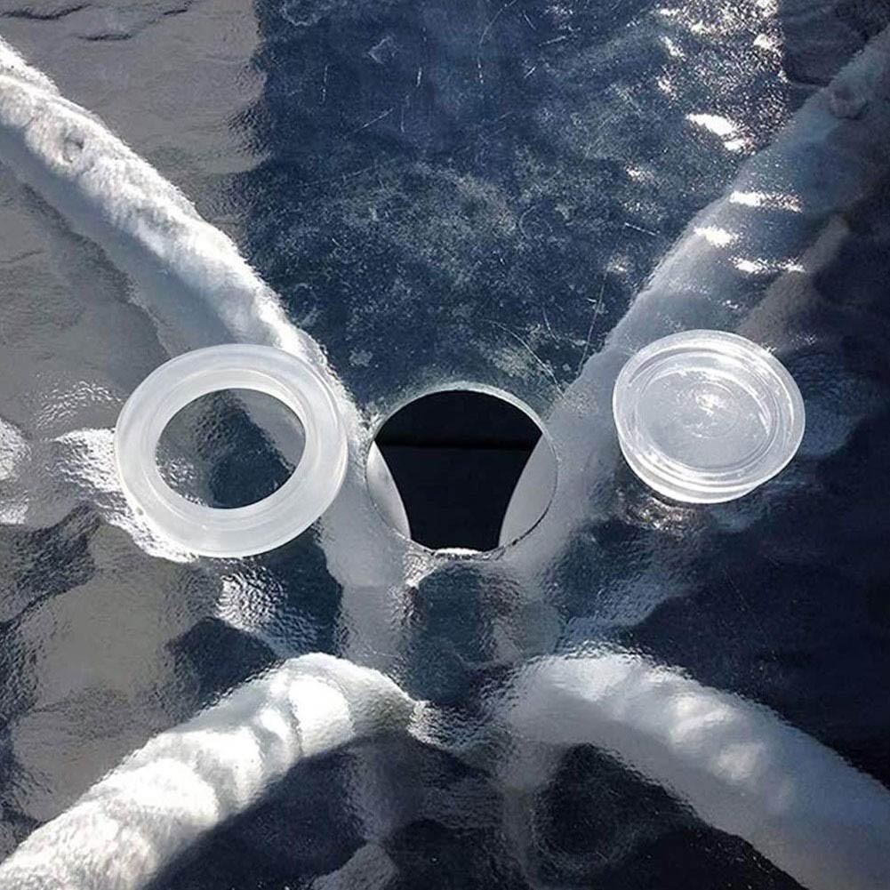 2x Patio Garden Table Parasol Umbrella Plastic Hole Ring Cap For 2 Inch Hole