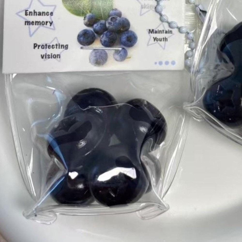 Silicone Feel Stress Relief Toy Handmade Blueberry Squeeze Toy for Stress Relief Use