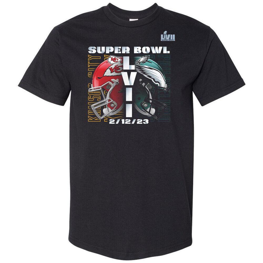 

Черная футболка унисекс Super Bowl Philadelphia Eagles vs Kansas City Chiefs