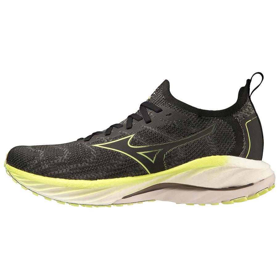 Mizuno Wave Neo Wind Undyed Black Luminous Men Sneakers J1GC227852 44
