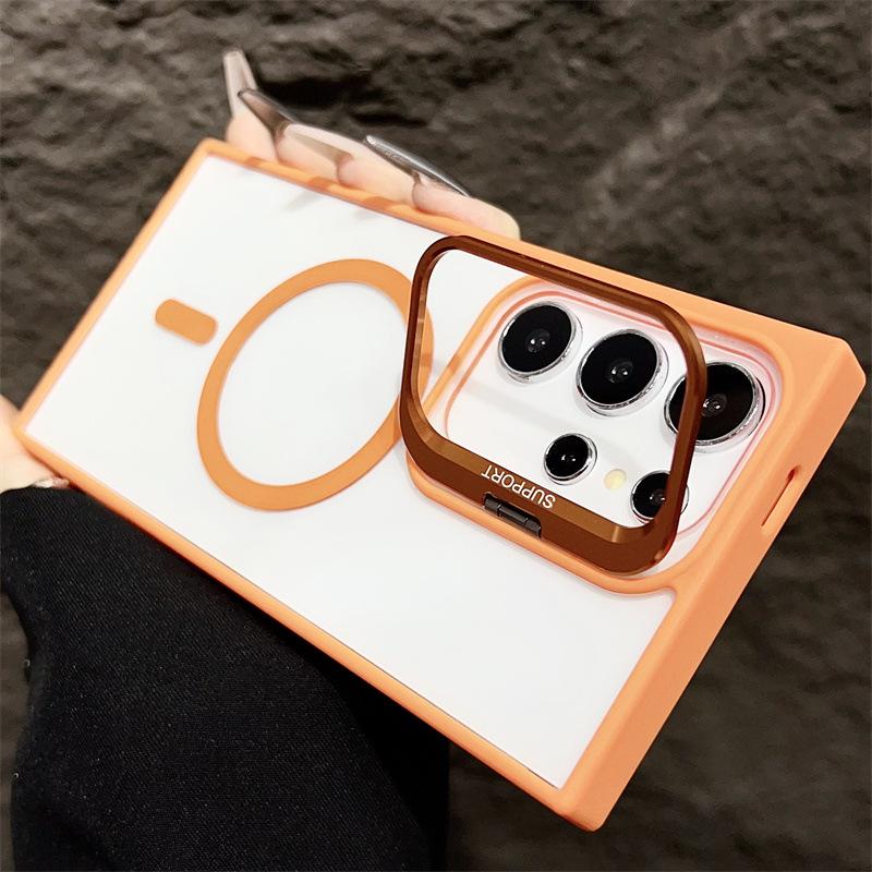 

Magnetic Transparent Lens Holder Phone Case for Samsung S25 Ultra, Compatible with S24 Plus/S23/S24 FE Cross-border 22 S26