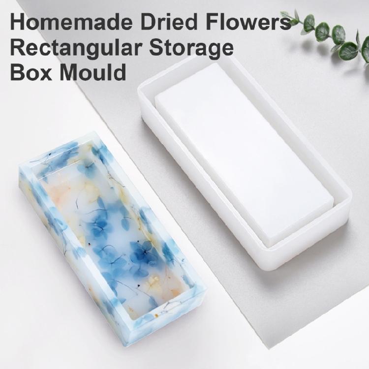 Rectangular Storage Box Silicones Molds Serving Tray Molds Organizers Container Resins Molds for Tray Making Home Decors