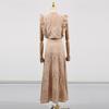 Holiday Style Beach Dress Suit Collar Sleeveless Fungus Rimmed Top + High-waist Skirt