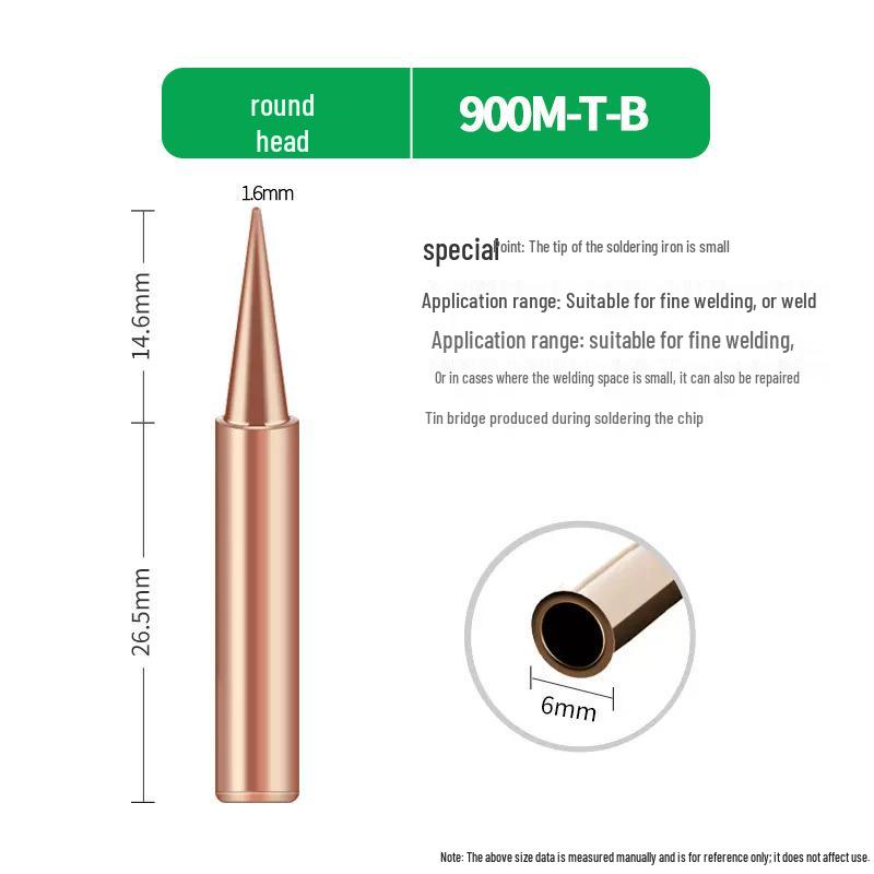 900 Pure Copper Inner Heated Soldering Iron Tip for 936 Station with 907 Handle & Auto Solder Feeder for Non-Magnetic Welding