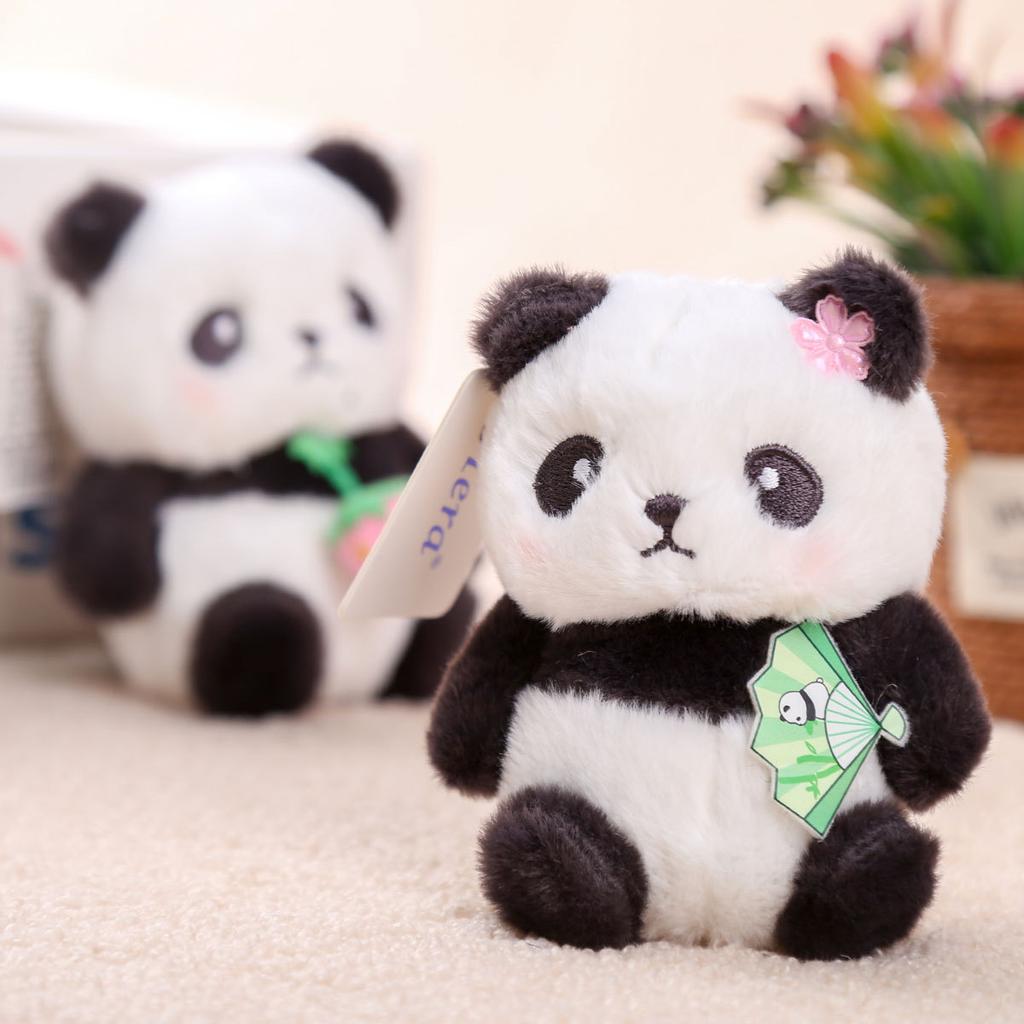 National Treasure Panda Little Doll Pendant Batch Ragdoll Bag Accessories Doll Birthday Gift Girls Plush Toys