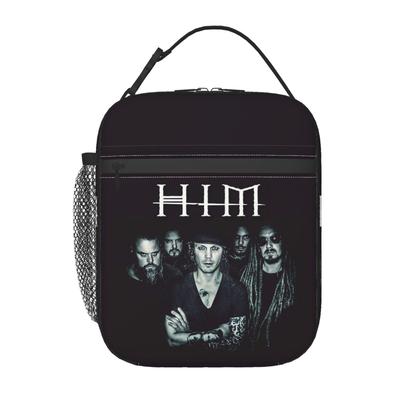 Him Band Washed Him Ville Valo Razorblade Romance Insulated Lunch Bag for Women Kids Portable Food Boxes Thermal Lunch Box Tote