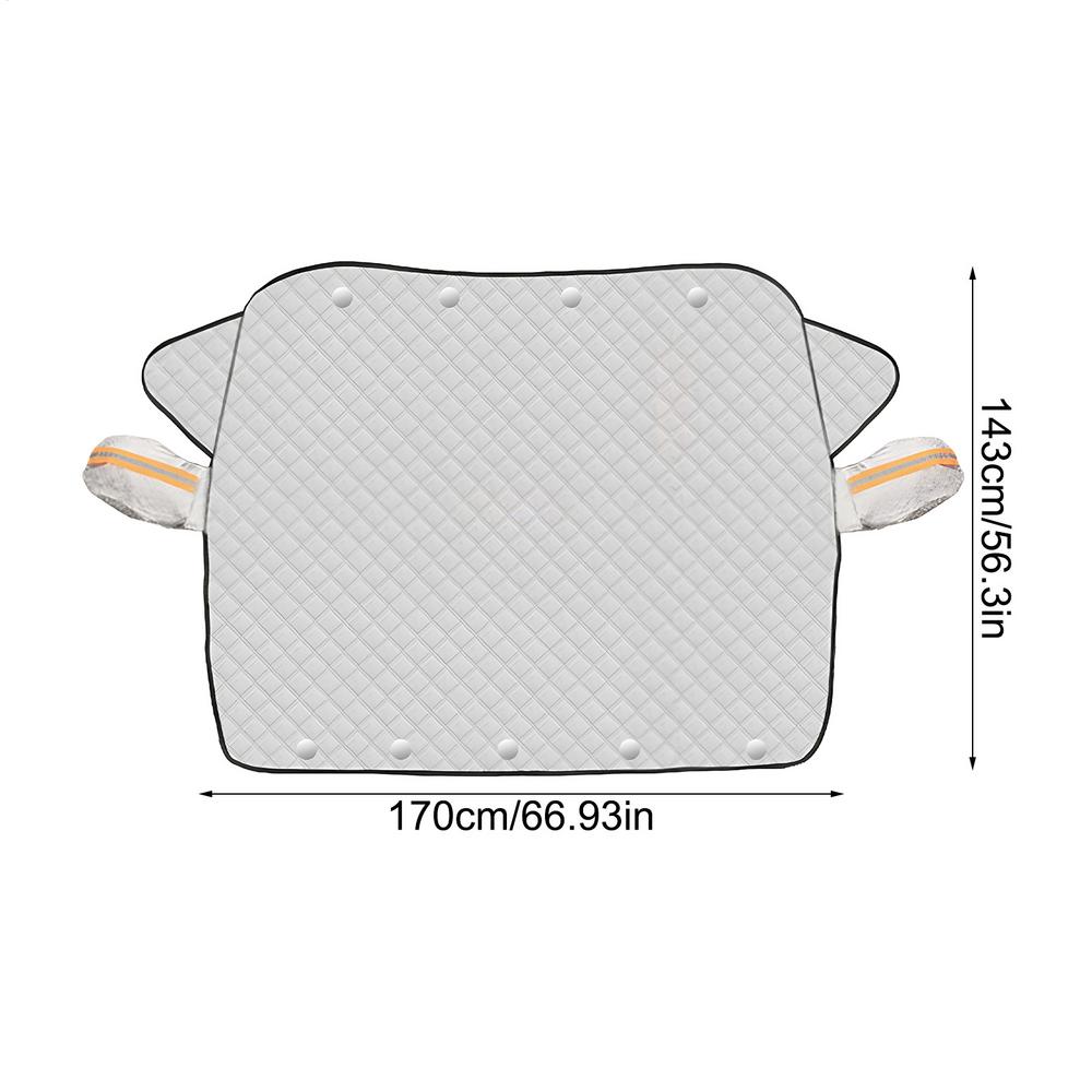 Windshield Cover for Ice And Snow 4-Layer Magnetic Waterproof Protector Snow Cover Protector Car Front Window Sun Shade Cover