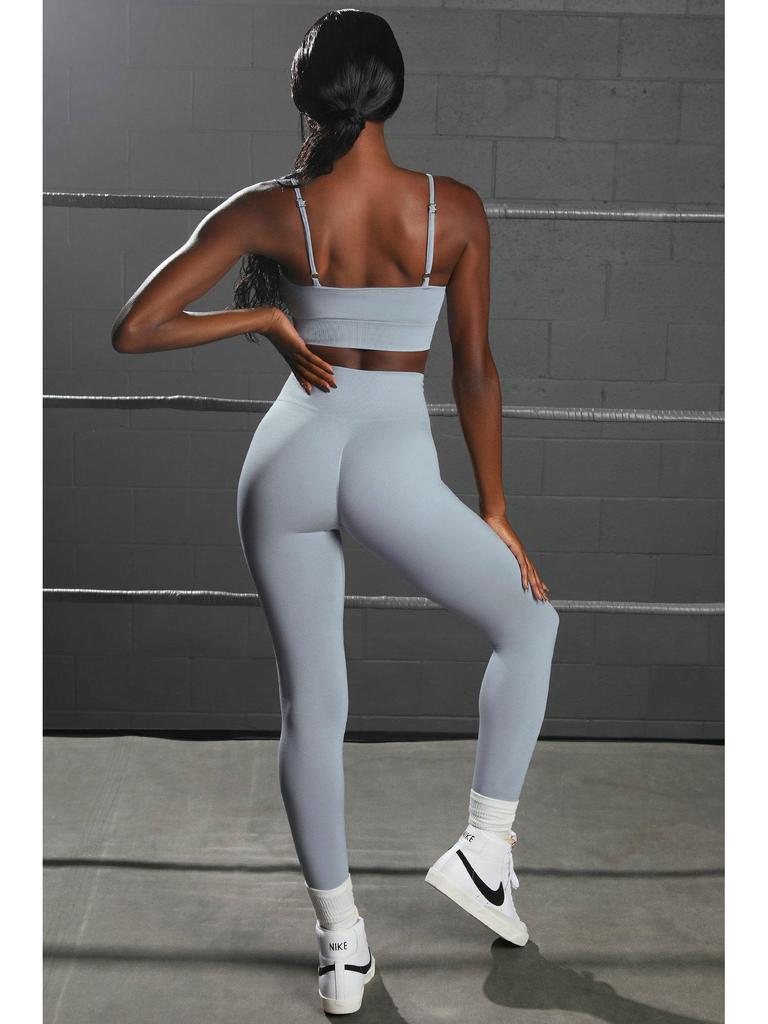 2022 Women's European & American Yoga Set: Sexy Camisole Bra & Fitness Pants