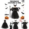 Maleficent Childrens Halloween Costume Dress With Polyester Fabric For Girls Ages 3 To 8