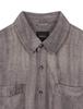 Burkeru Cotton Linen Dyed Long Sleeve Shirt Gray