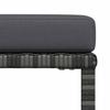 5 Piece Garden Sofa Set with Cushions Grey Poly Rattan