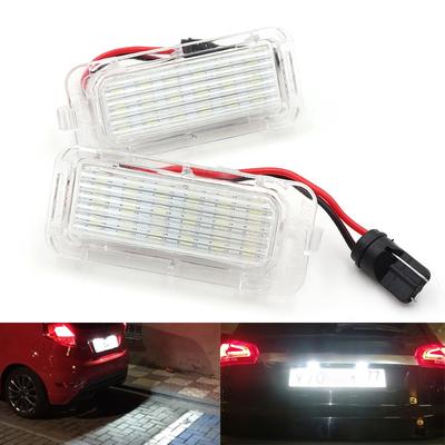 2 adet 6000 K Beyaz Hata Ücretsiz Araba LED Plaka Lambası Ford Focus 5D Fiesta Mondeo MK4 C-Max MK2 S-Max Kuga