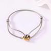 Zodiac Red Rope Titanium Bracelet - Adjustable Three-Ring Couple Style, Valentine's Day Gift