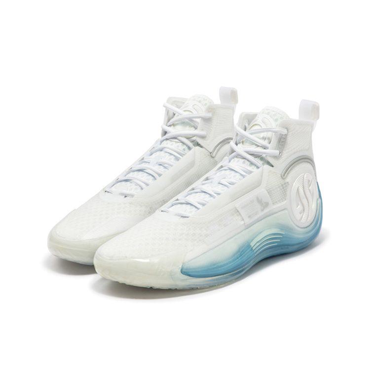 RENZHE x 361 AG4 SOAR Ren Zhe Ammortizzazione Traspirante Ammortizzazione Traspirante Mid top Scarpe da Basket Uomo Bianco Blu 672341101F-1