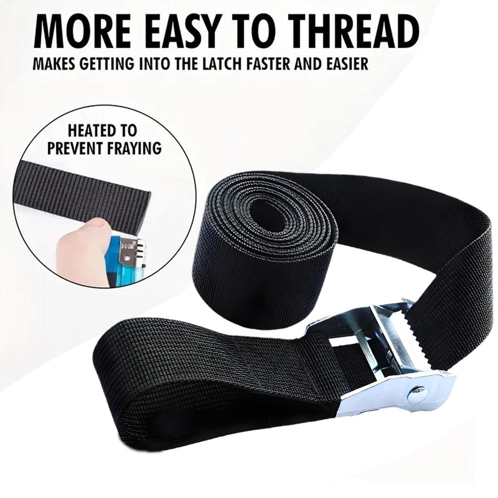 Zinc alloy Tie-Down straps, truck roof Rack cargo tension straps, logistics securing straps, Adjustable Cargo Carrier Belt