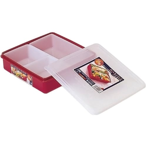 

Sanko Plastic Storage Container, Flower Gozen, No. 6, Red