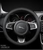 Genuine Leather Steering Wheel Cover for Jaguar XF, F-PACE, XEL, XFL, XJ, XE - All Seasons, Non-Slip.