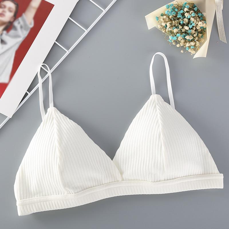 French Triangle Cup Sexy Thread Cotton Bra Underwear Women Summer Bras Seamless Bralette