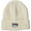 Emblem Rib Knit Logo Watch Unisex Free SCRIPT [Dickies] Beanie, Beanie, Cap, Hat, Men's, Women's, (JP, Alphabet, Size, White)