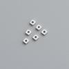 S925 Sterling Silver Small Spacer Beads for DIY Handmade Jewelry – Square Loose Beads for Bracelets & Necklaces