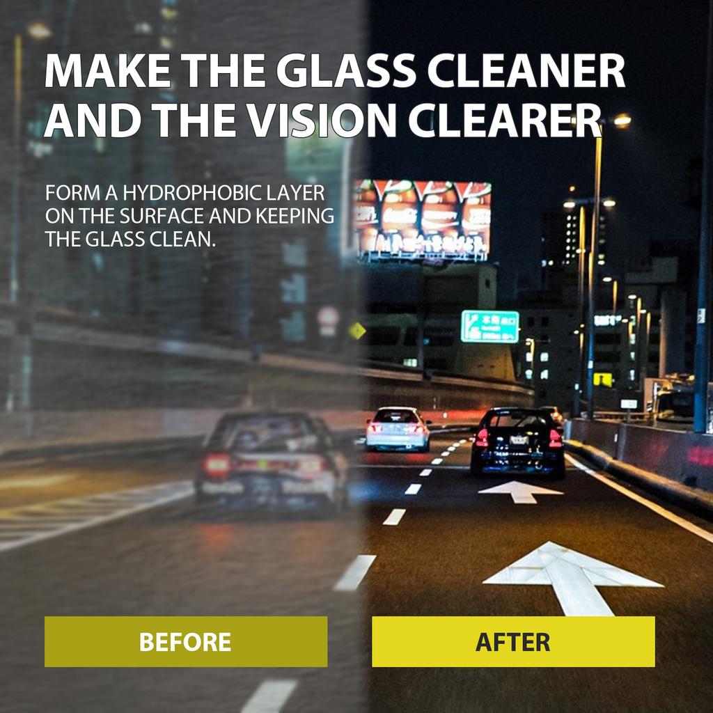 Car Glass Oil Film Remover Kit Auto Glass Polishing Composite Windshield Wiper Car Glass Polishing Clear Windows Car Beauty