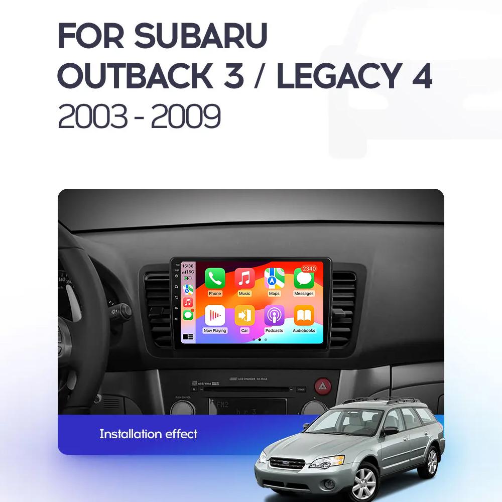 Android 14 Carplay Auto For Subaru Outback 3 Legacy 4 2004 - 2009 Car Radio Multimedia Video Player GPS Navigation No 2Din DVD