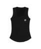 SEOUL APPAREL Dot Round Sleeveless (Black)