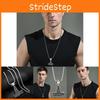 Stylish Fox Head Pendant Necklace For Men Vintage Trendy Hip Hop Jewelry For Couples And Students