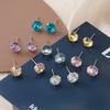 Sparkly Diamond Cochlea Stud Earring – Stainless Steel Needle, Trendy and Stylish for Women