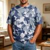 Camiseta Casual de Manga Corta para Hombre de Talla Grande, Cómoda, Transpirable, Corte Holgado, Tejido Suave, Cuello Redondo para el Uso Diario