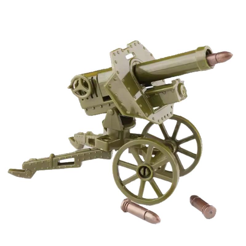 WWII Military Soviet German Cannon Building Block Set Soldier Vehicles Artillery Bunker Figure Weapon Accessories Toy Boy Gift Present K038