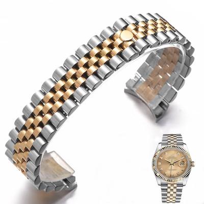 Armbänder für Rolex DATEJUST DAY-DATE OYSTERPERTUAL DATE Edelstahl-Uhrenzubehör Armband 17mm 20mm 21mm Uhrarmband
